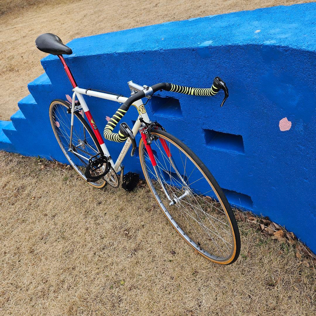 ビンテージ　片倉シルク　ラグレス　540　ピスト　固定　競輪　シングル