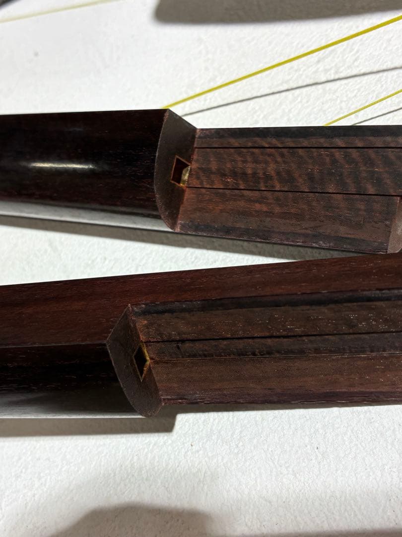 希少最高級 三味線 セット K18 18金 金細 綾杉胴 バチ 撥 糸巻 駒