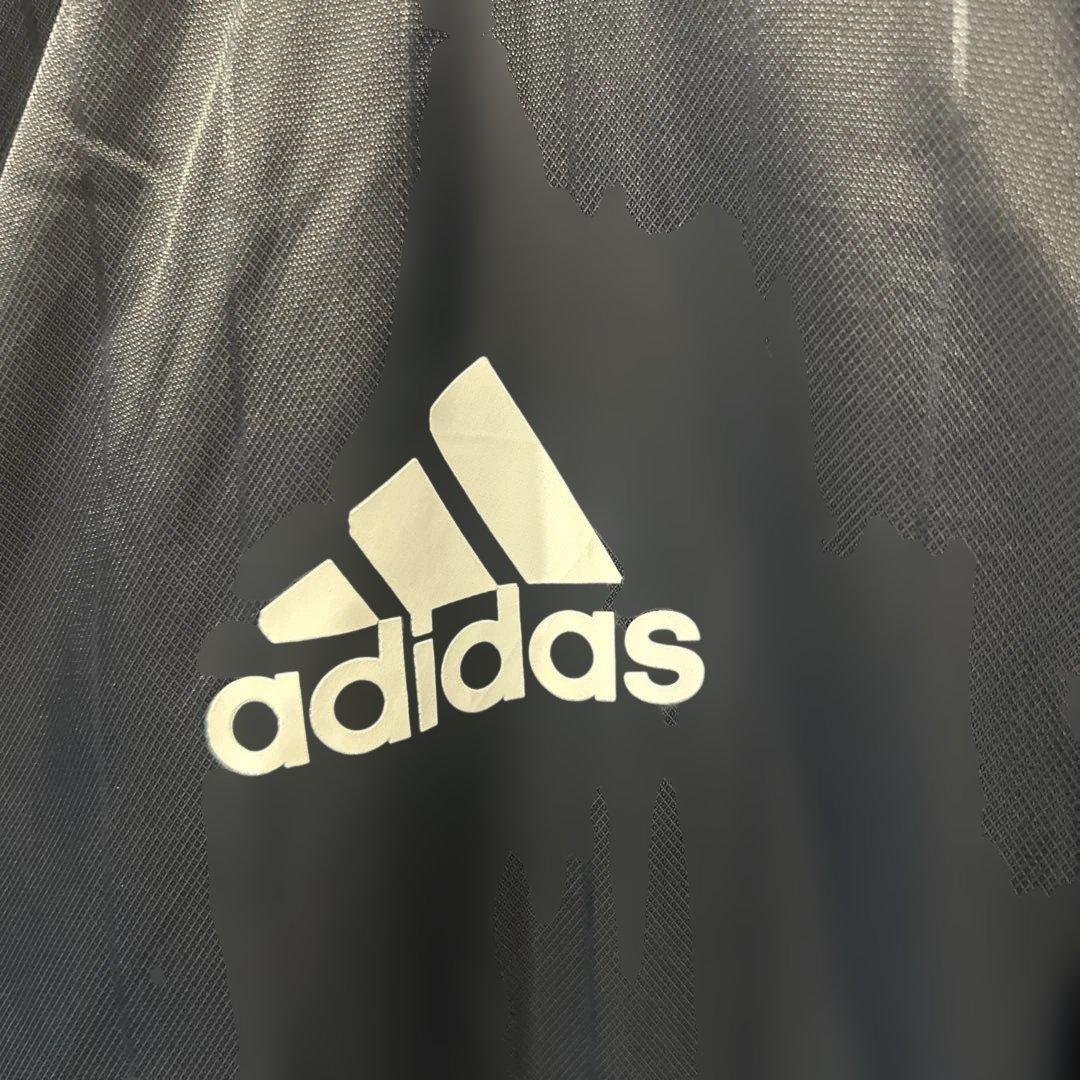 激安　adidas FCR 91 ロダンジュ ベンチコート 黒　ナイロン　中綿