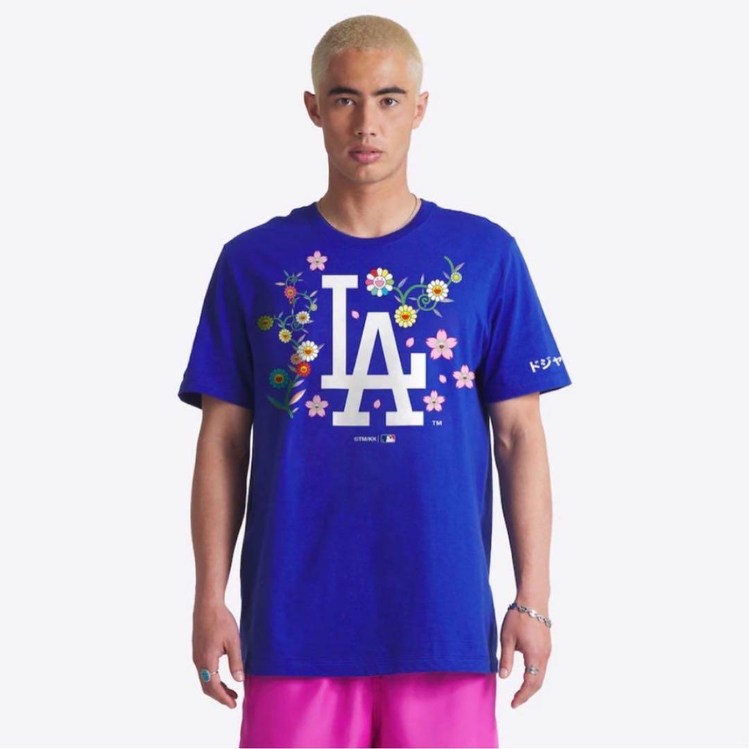 限定完売品 ドジャース 村上隆 特別コラボ Tシャツ サイズM ブルー