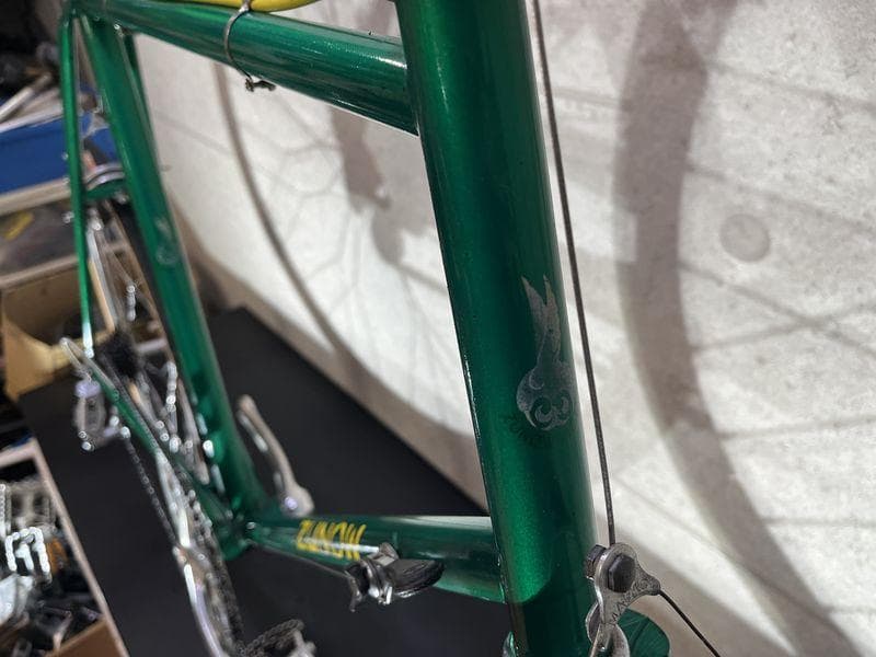 ZUNOW 24インチ クロモリ　カンパニョーロ　チューブラータイヤ　グリーン