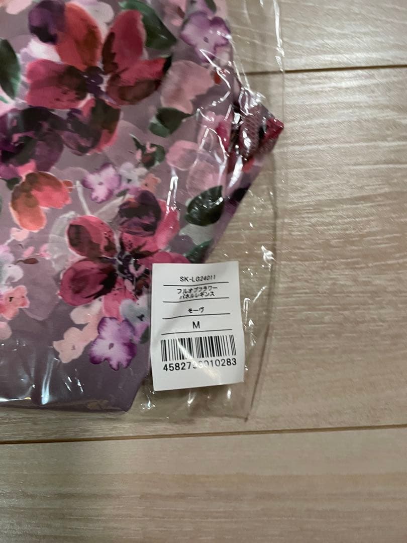 【プロフ必読】SUKALA スカーラフルオブフラワーパネルレギンス　M