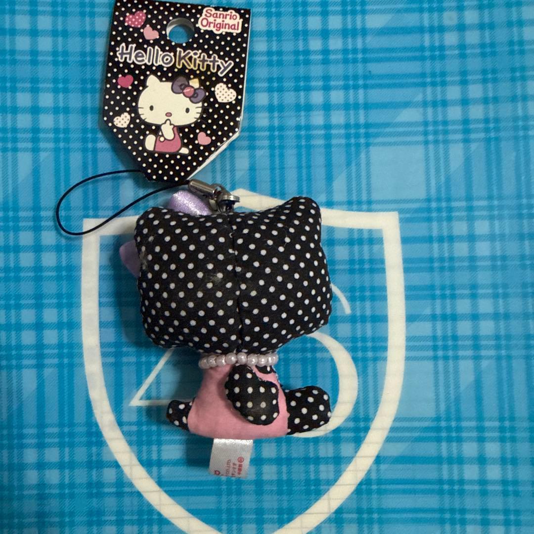 ハローキティ ぬいぐるみストラップ　平成レトロ