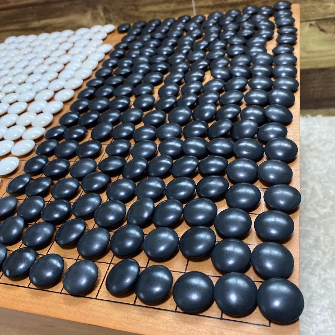 囲碁　碁石　日向特製　本蛤碁石　那智黒碁石　33号　木箱付き