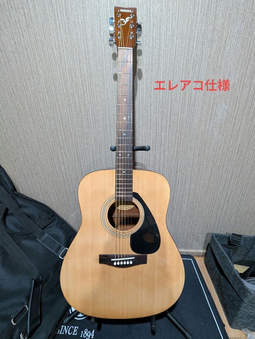美品/YAMAHA　F310P 改チューナー付エレアコ　ケース付