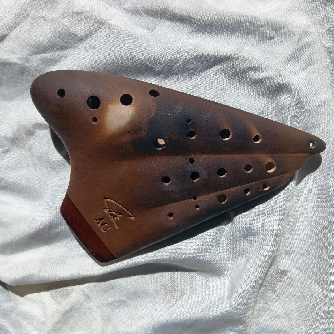 トリプルオカリナ　素焼　裏穴式　フォーカリンク製