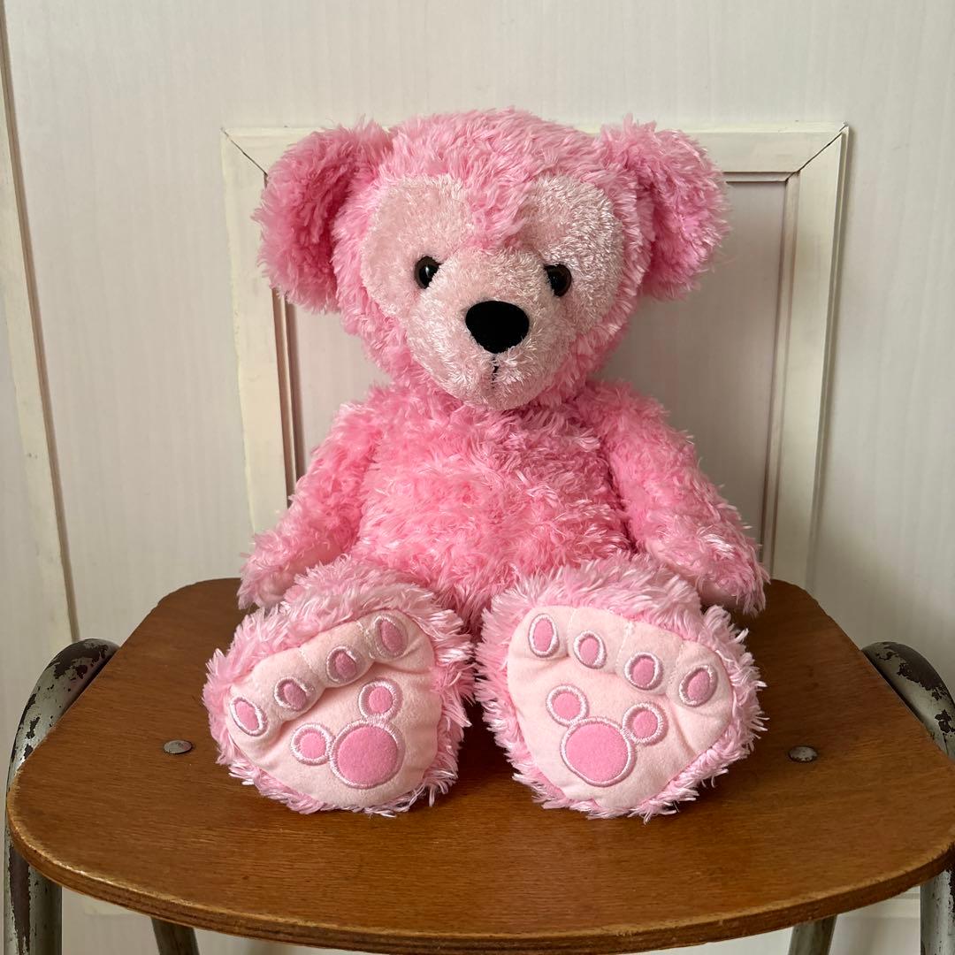 ダッフィー　WDW ぬいぐるみ　ピンク　ぽぽちゃん