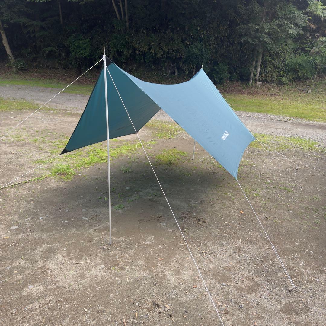 美品モンベル　Mini Tarp HX ポール2本セット　ダークグリーン