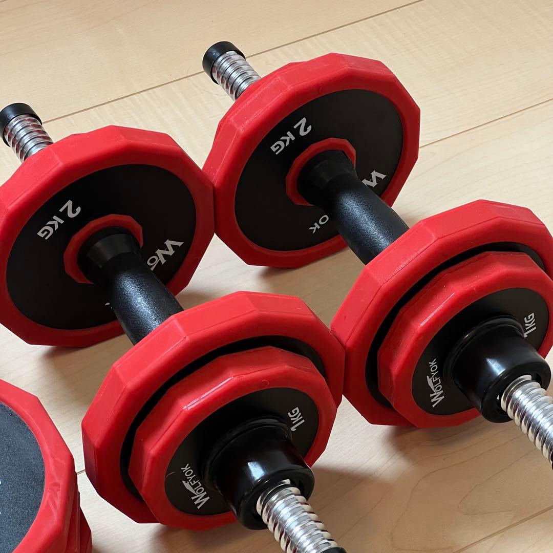Wolfyok 可変式ダンベルセット（合計30kg）