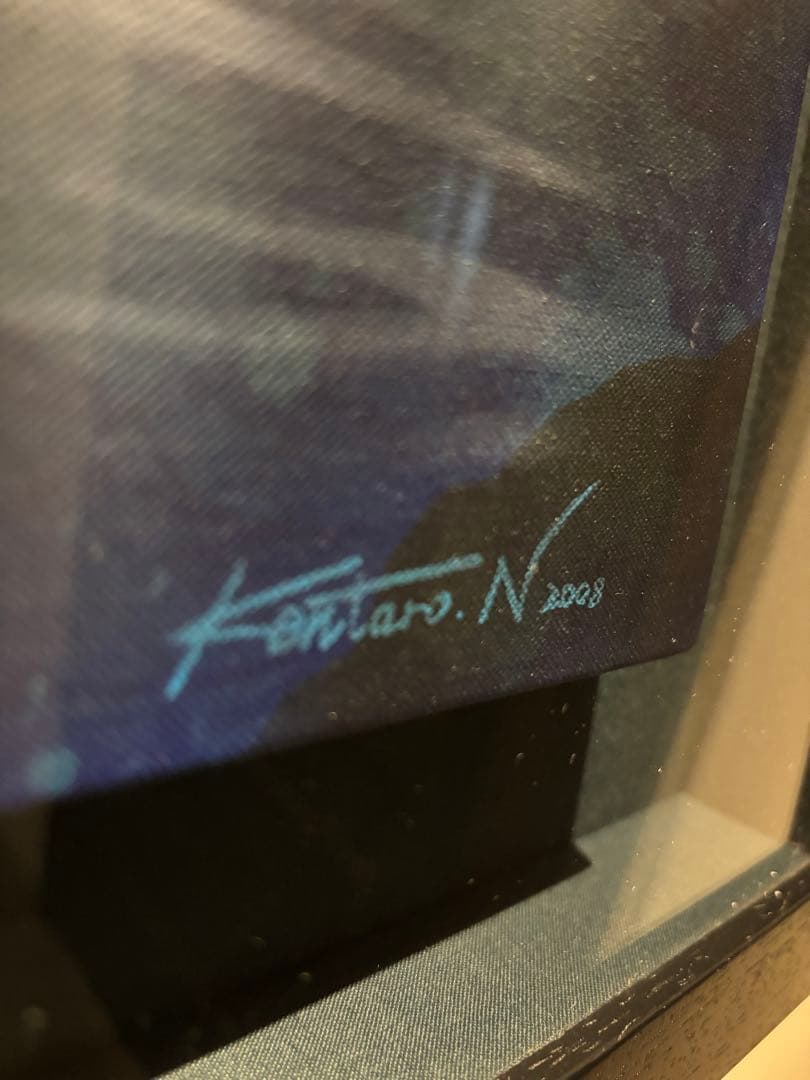 直筆原画　ホワイトタイガー　西野健太郎　絵画　絵