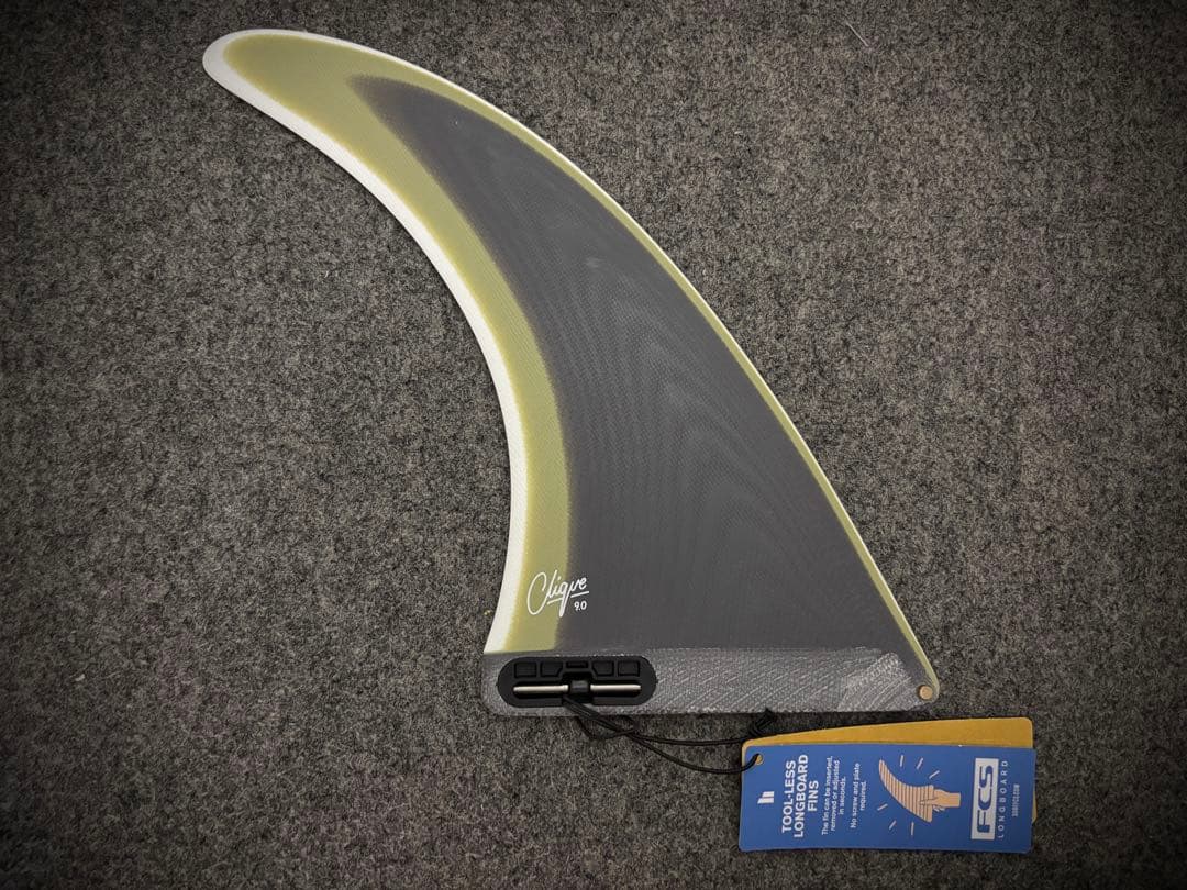 サーフィン・ボディボード FCS II CLIQUE LONGBOARD FIN 9.0