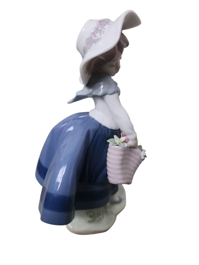 LLADRO リヤドロ フィギュリン 少女 花かご 1983年 スペイン製