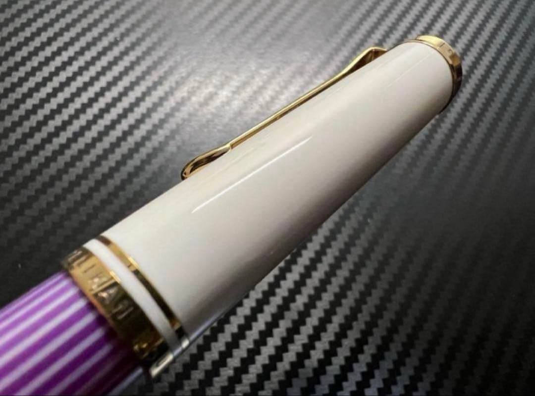 未使用品 ペリカン スーベレーン M600 F バイオレット ホワイト 万年筆