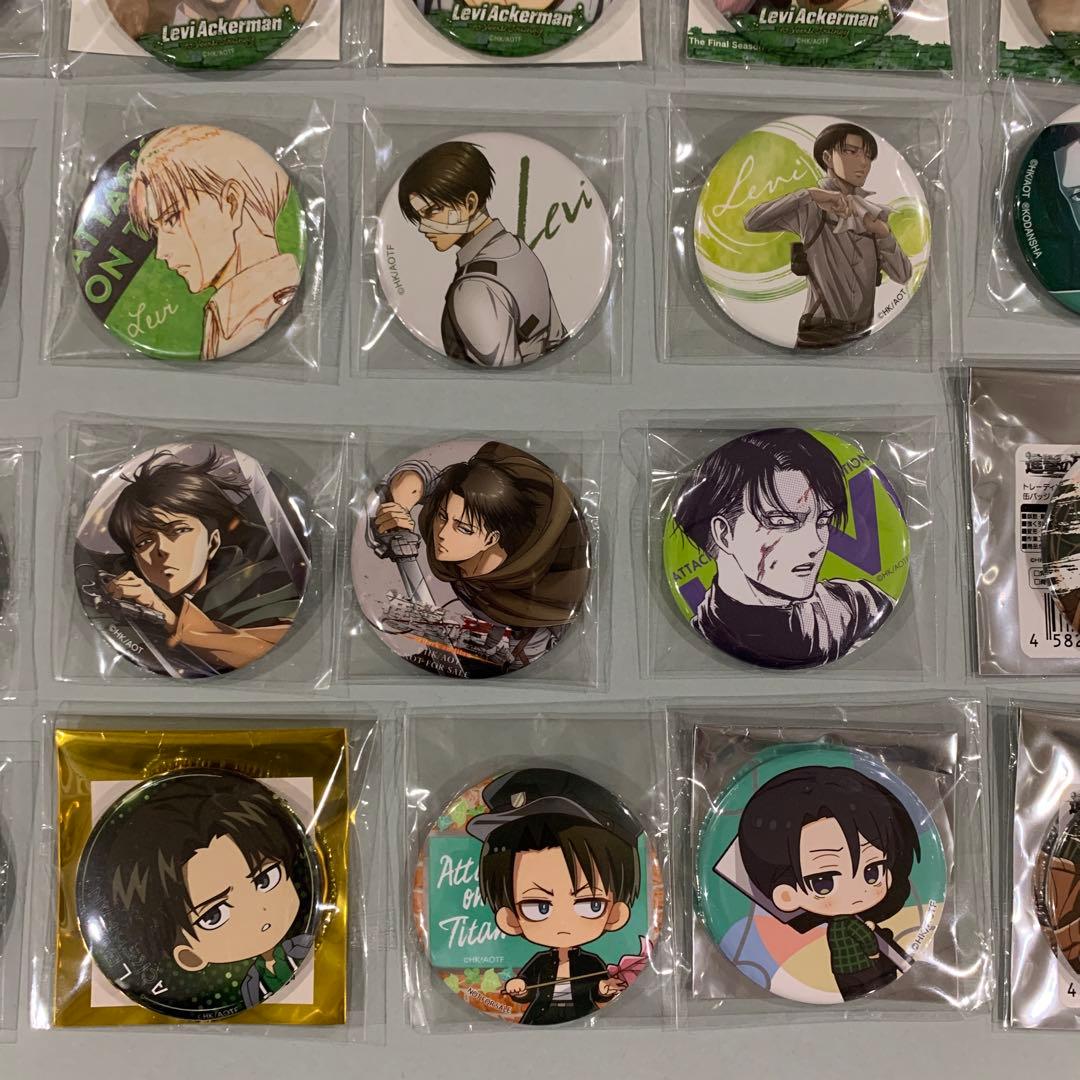 ☆進撃の巨人　リヴァイ　缶バッジ　おまとめ　24点