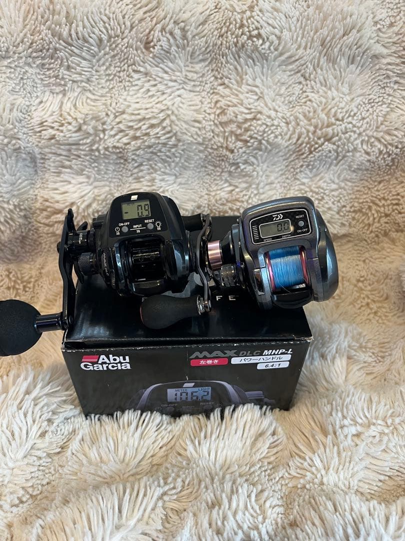 左巻き　カウンター付きリールセット【紅牙 ICS 103 MAX DLC】