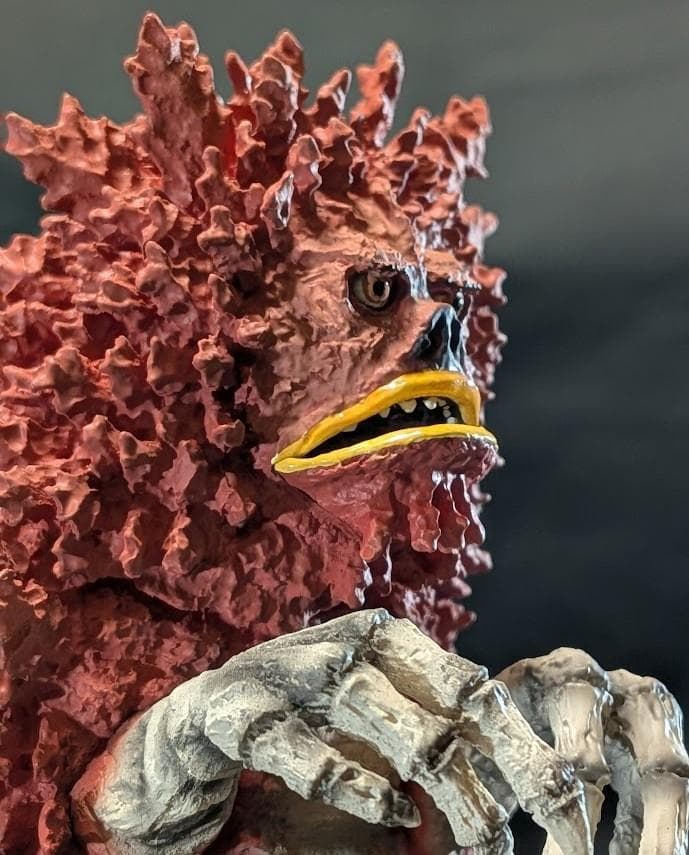 ガラモン「ウルトラＱ」登場怪獣（エクスプラス）ダム台座付ポリストーン フィギュア