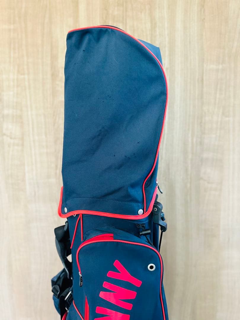 JACK BUNNY ジャックバニー　キャディバッグ ネイビー/レッド