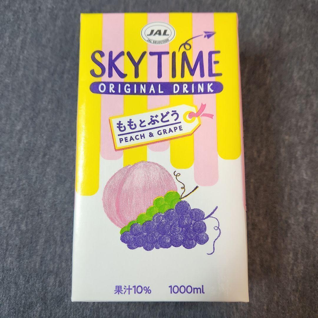 【新品未開封】JALスカイタイム ももとぶどう《1000mL×18本》
