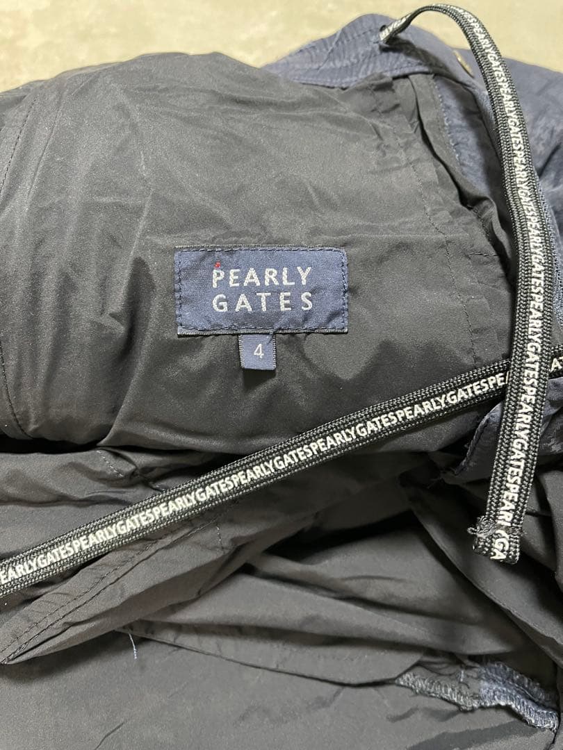 PEARLY GATES ダウンパンツ ネイビー サイズＭ(4)