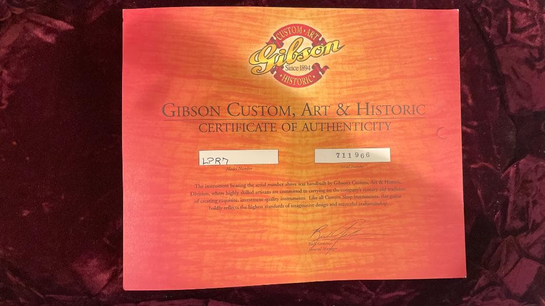 Gibson Custom Shop Historic ヒスコレ LP GOLD