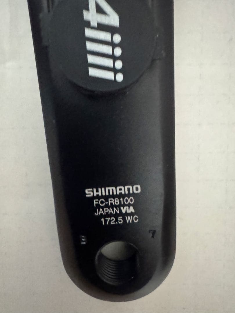 【未使用品】ULTEGRA パワーメーター 4iiii センサー付き ブラック