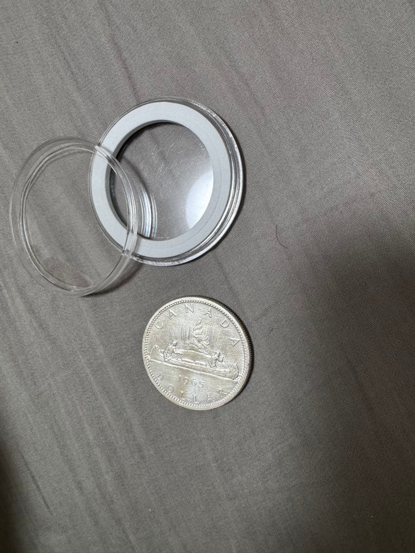 カナダ　１ドル銀貨　1965年　0.6オンス