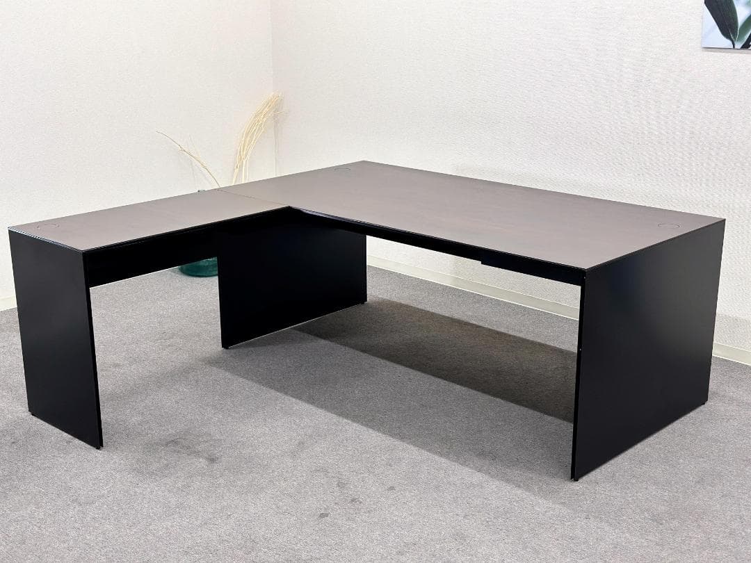 カッシーナ・イクスシー■エアーフレーム　L型エグゼクティブデスク　左サイドデスク