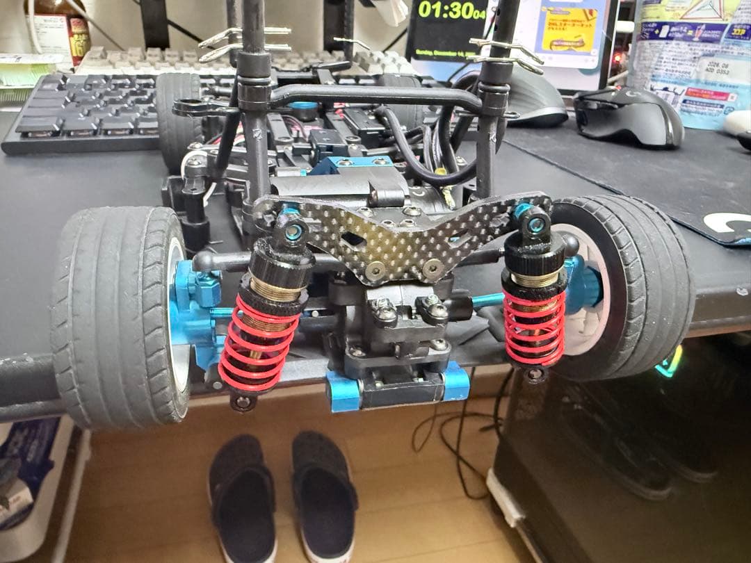 タミヤ　TYAMIYA　M-08　組み立て済みシャーシ　オプション多数