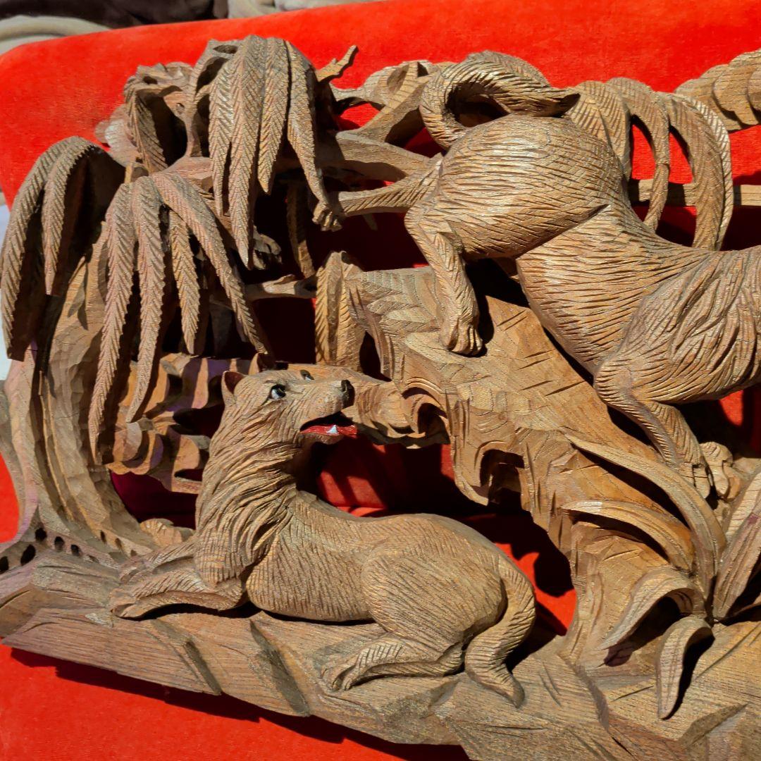 彫刻　木彫　欄間　だんじり　山車　神社仏閣　犬　動物　和柄