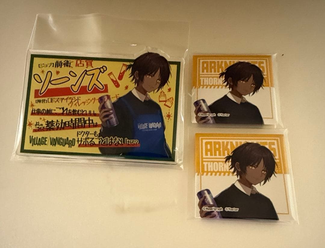 アークナイツ ヴィレッジヴァンガード アクリルバッジ ソーンズ　マグネット