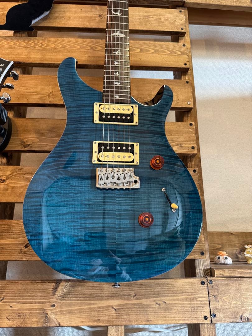 ギター PRS SE Custom Blue Matteo