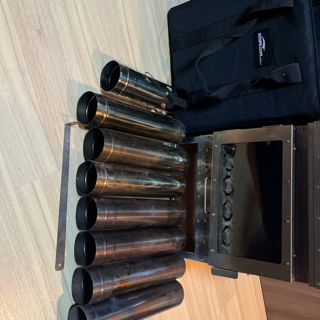 Soomloom VistaV 小型薪ストーブ ポータブル暖炉 二次燃焼