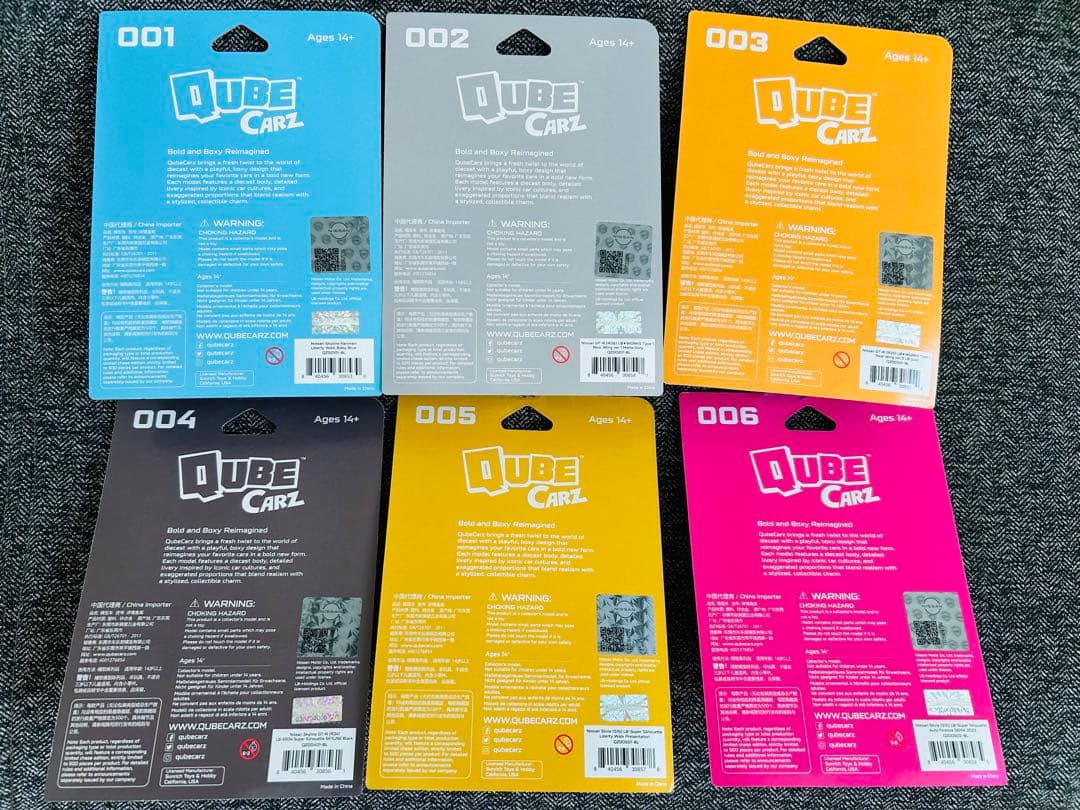 MINI GT Qube Carz ミニカーセット 001-006