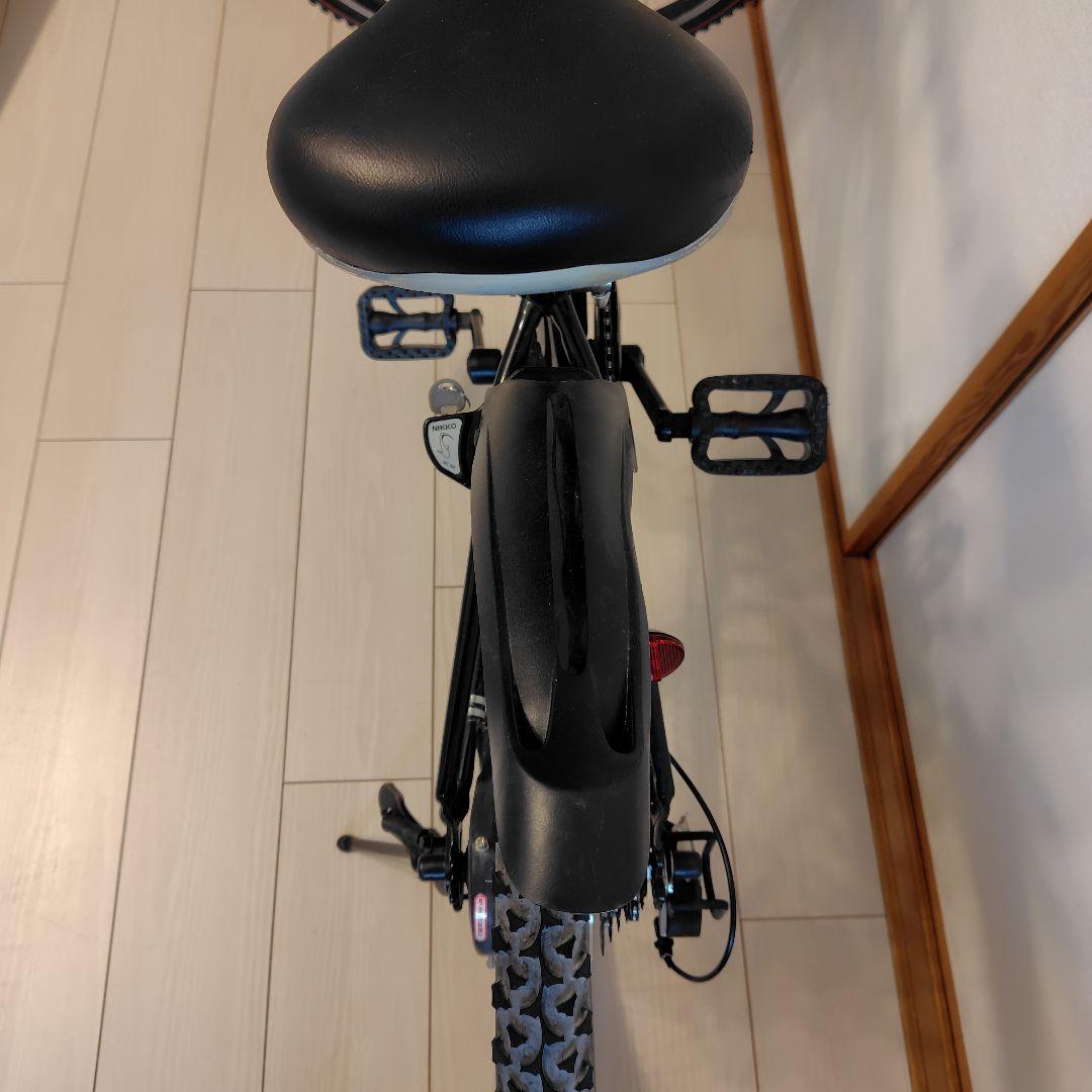 METEOR 子供用自転車 男の子 24インチ ブラック 前カゴ付き