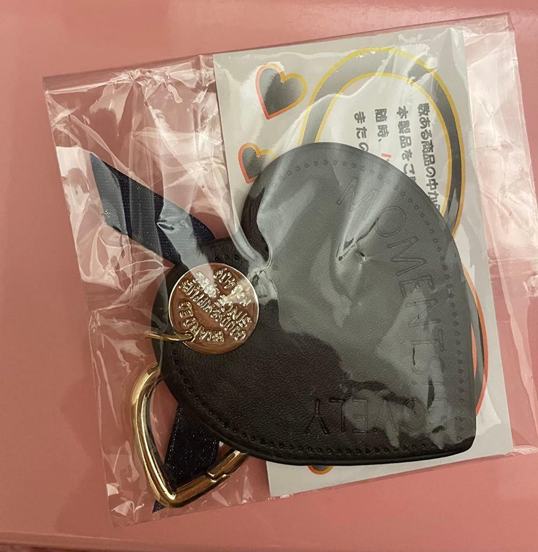 POP.HEART ハート型キーホルダー ブラック