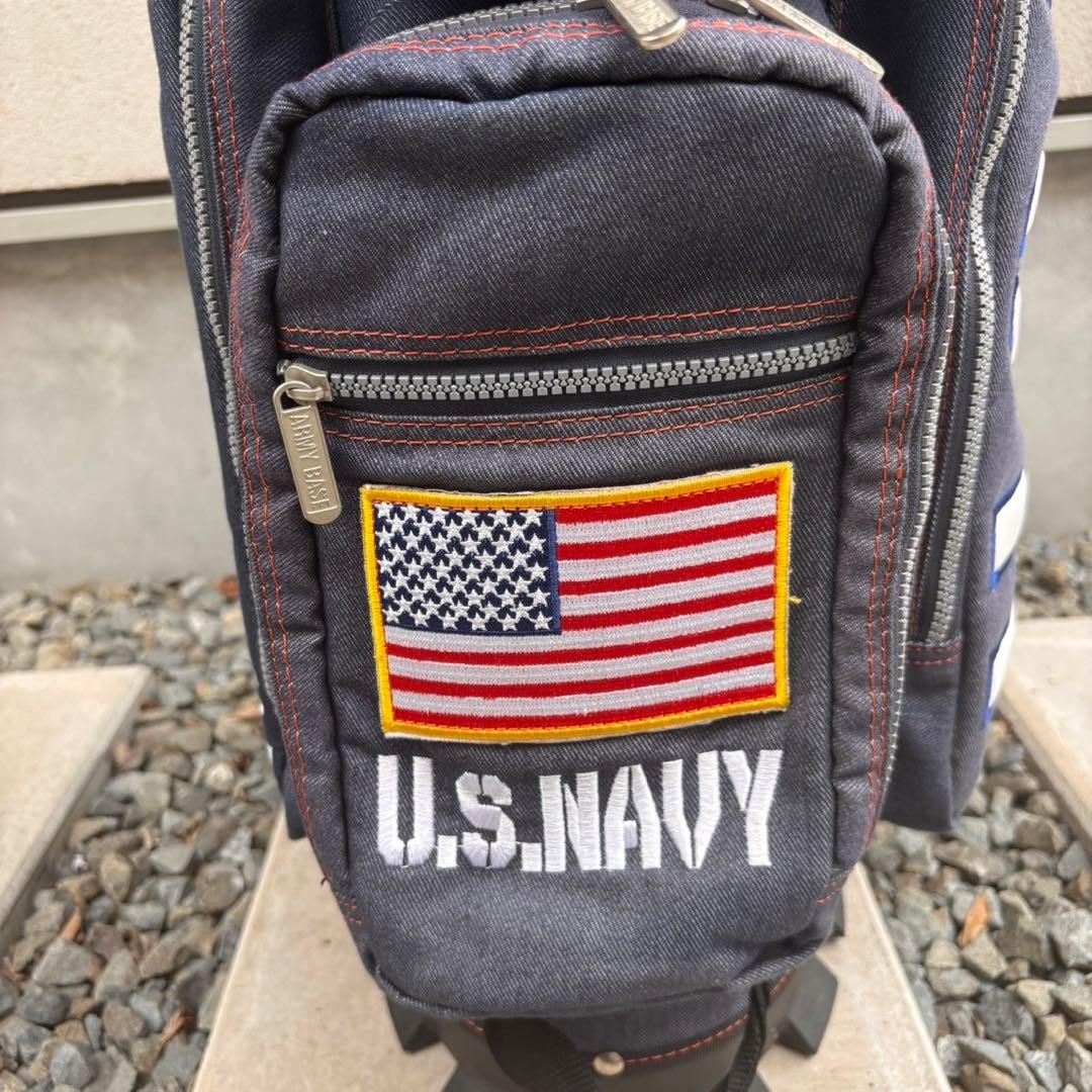 希少 デニム生地 アーミーベースコレクション スタンドキャディバッグ ゴルフ