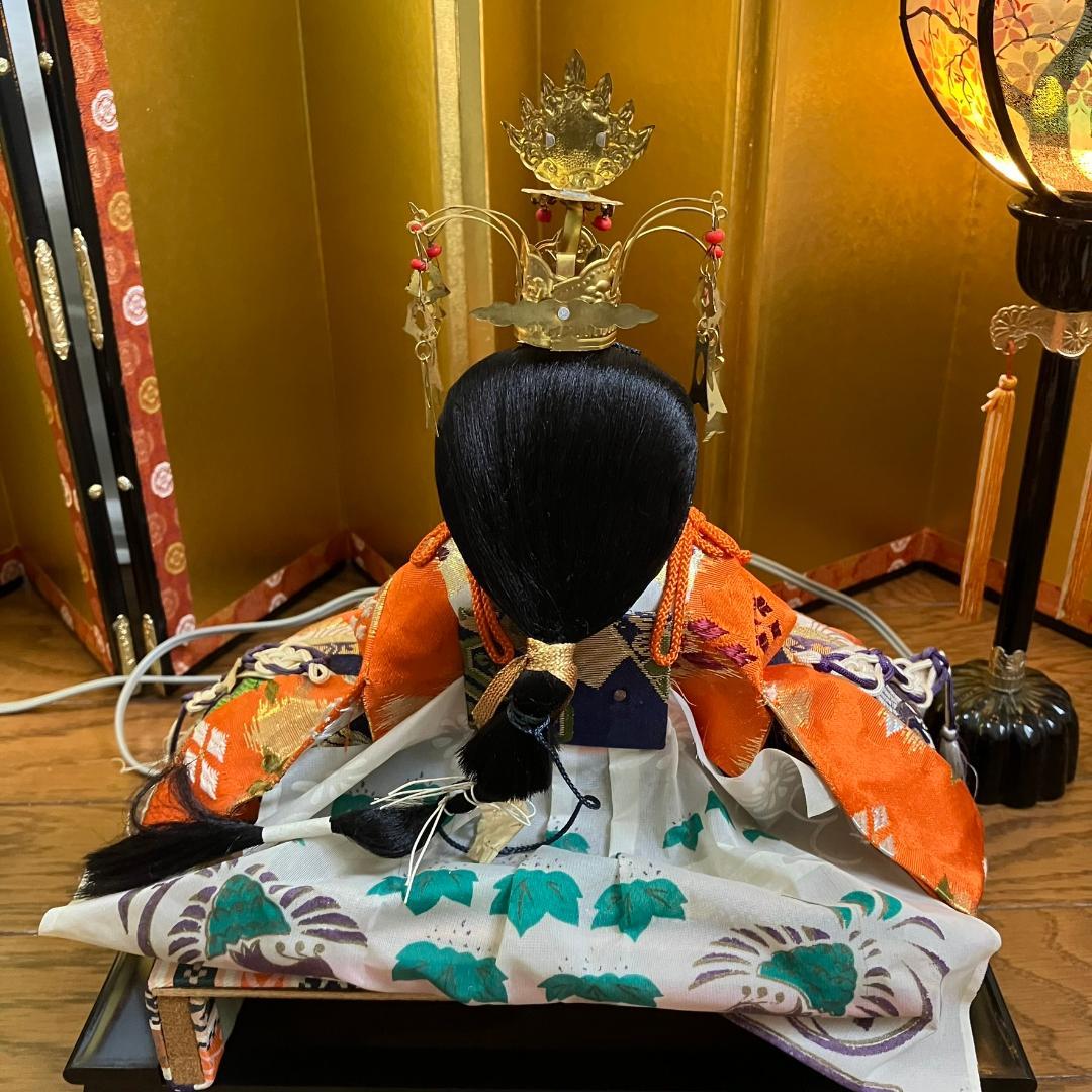 【昭和レトロ】雛人形 親王飾り・屏風・灯篭セット