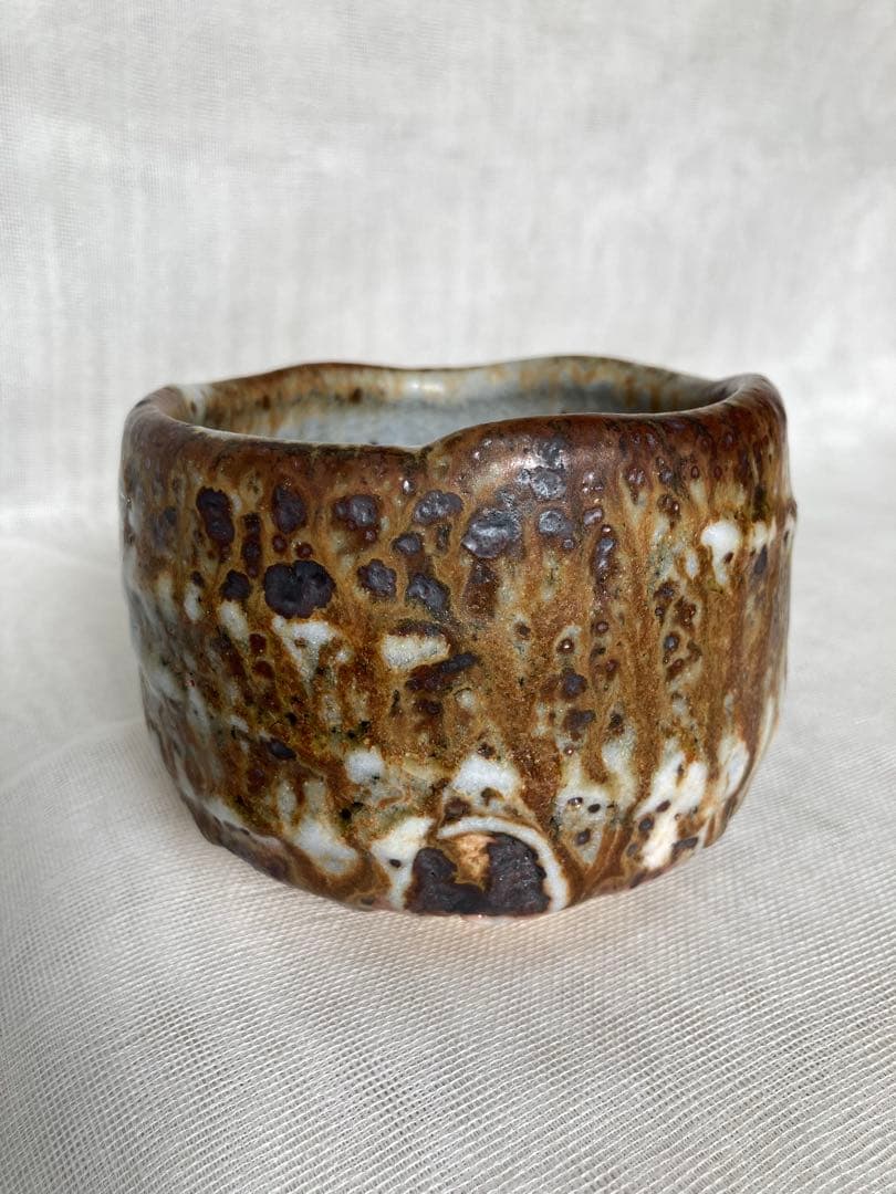 木戸貞昭／土灰志野茶碗／B33