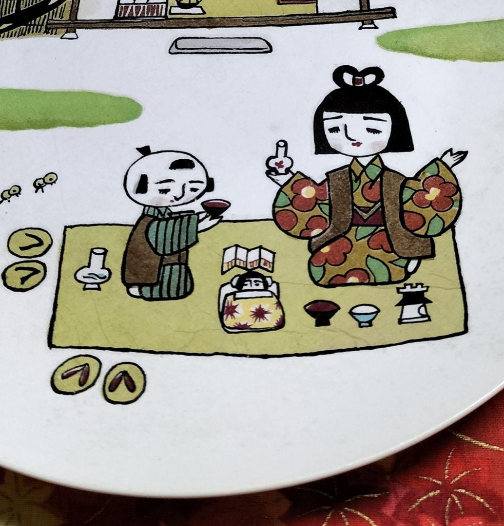 たち吉✨画家・イラストレーター 谷内六郎作 飾り絵皿✨陶器製 週刊新潮表紙絵作者