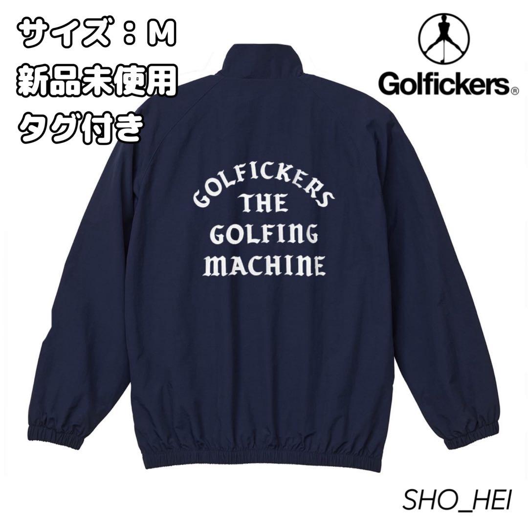 【新品】Golfickers ナイロンジャケット（紺Ｍ）