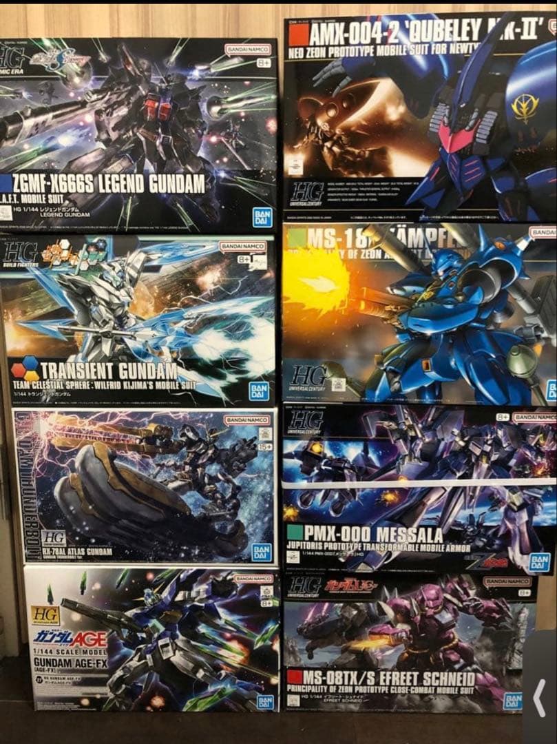 HG 1/144 ガンプラまとめ　レジェンドガンダム　ケンプファー　キュベレイ