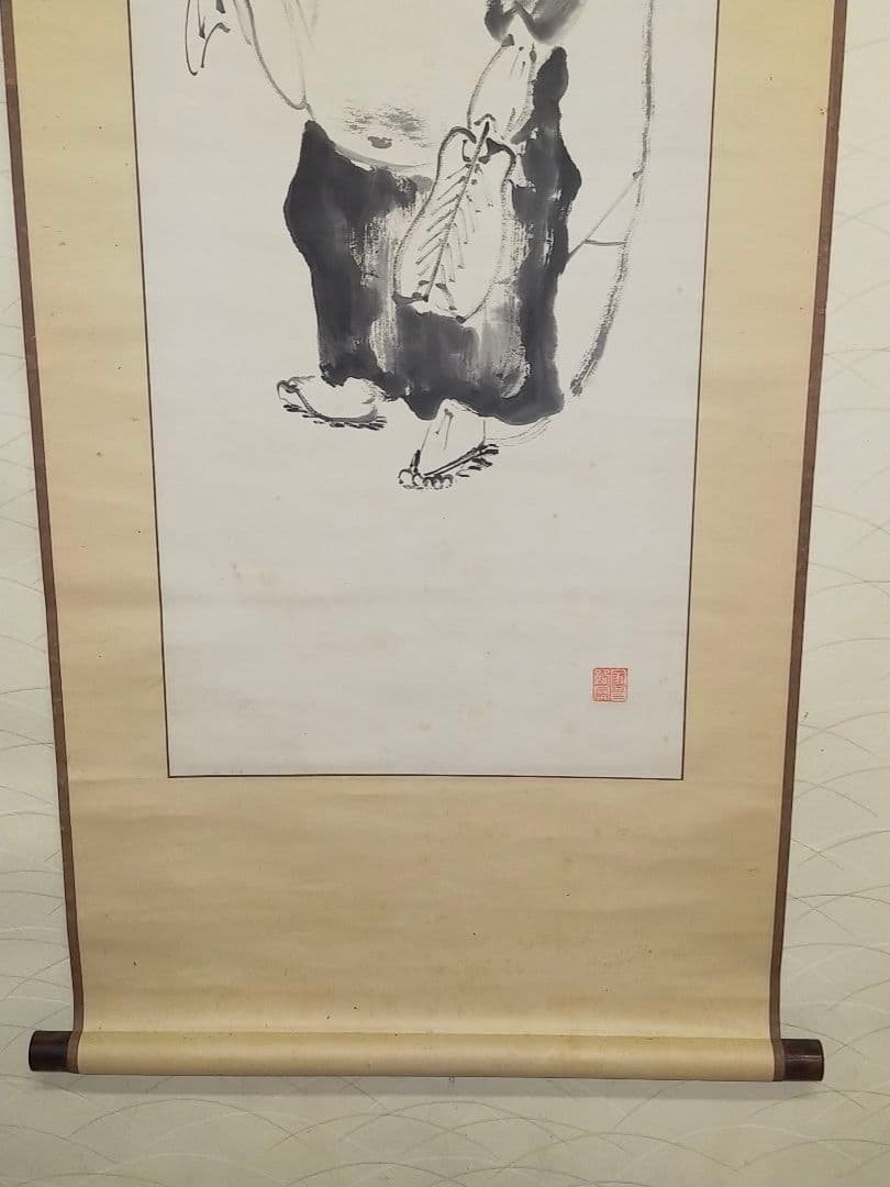 ♥掛軸　成木星洲　布袋　掛け軸　骨董品