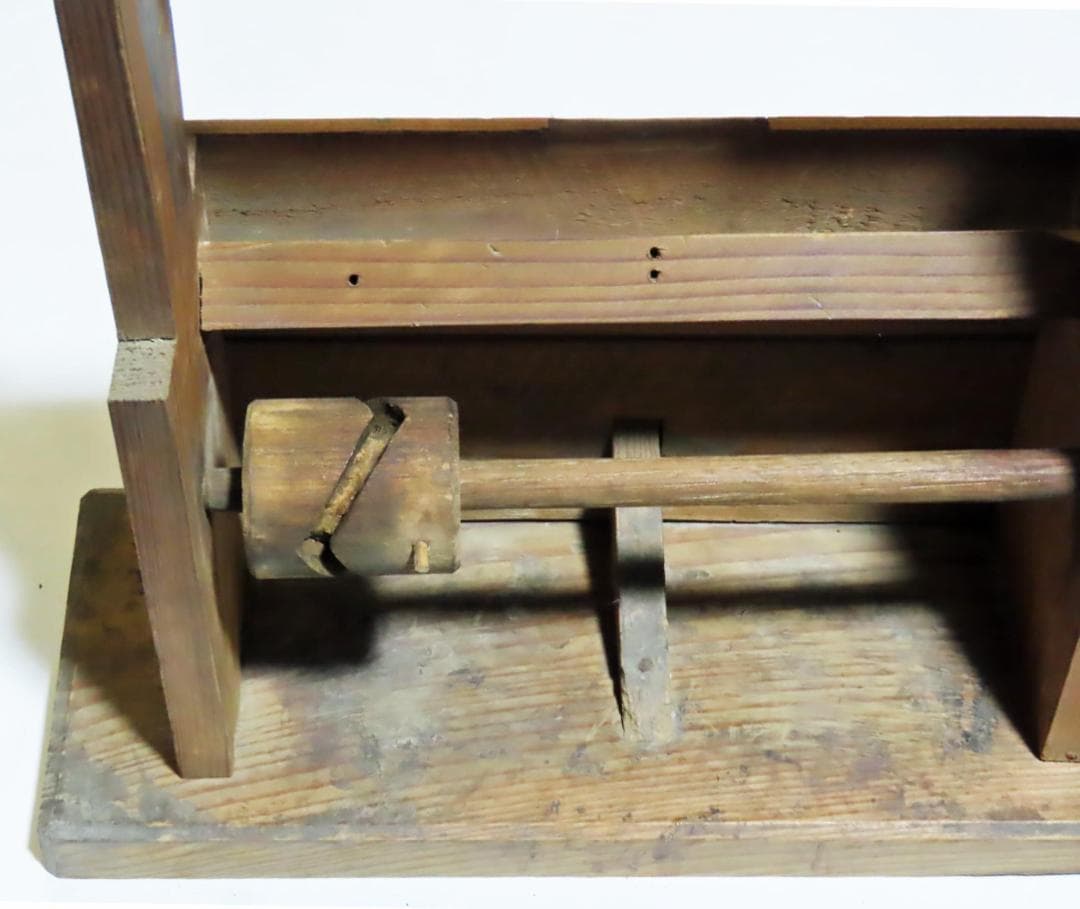 上州座繰り器／木製糸巻き機／アンティーク置物／インテリア