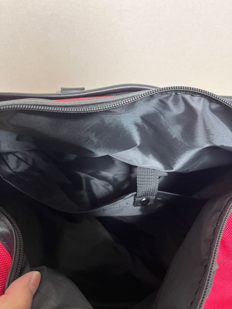 haruランバンスポール　赤 ナイロン　ボストンバッグ　ゴルフ