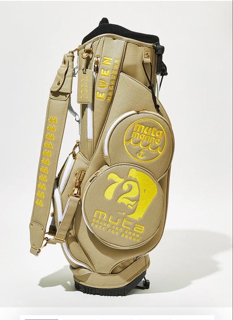 ムータマリン　超耐久レザー「コンティニュア」キャディバック ベージュ