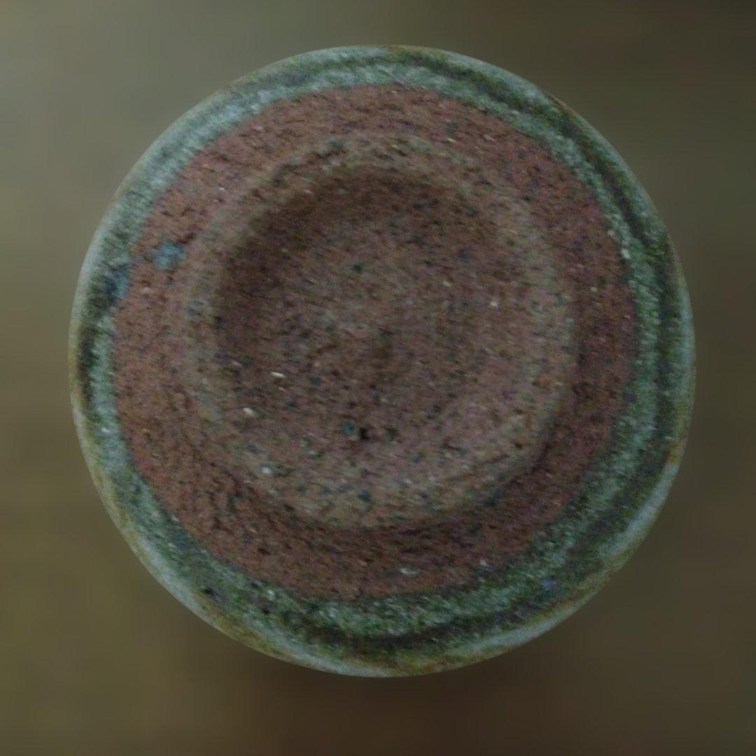 布志名焼　舩木研兒さんの「淡鐵釉藁描茶碗」