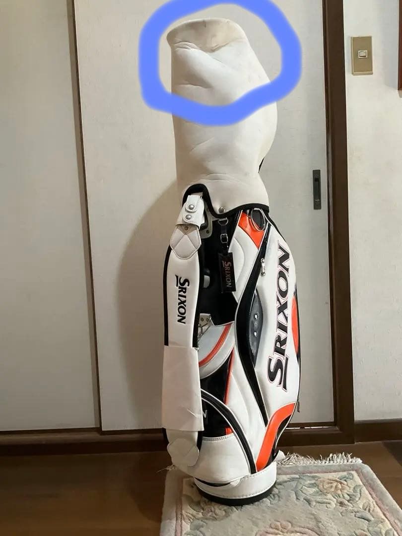 Srixon キャディバッグ ホワイト・オレンジ・ブラック