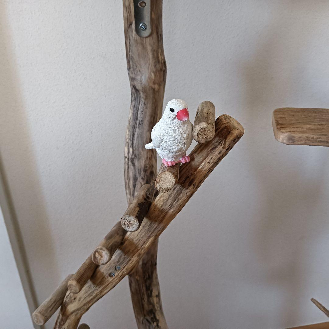 バードアスレチックジム大型 ③ 天然木 自然木 流木 インコ おもちゃ