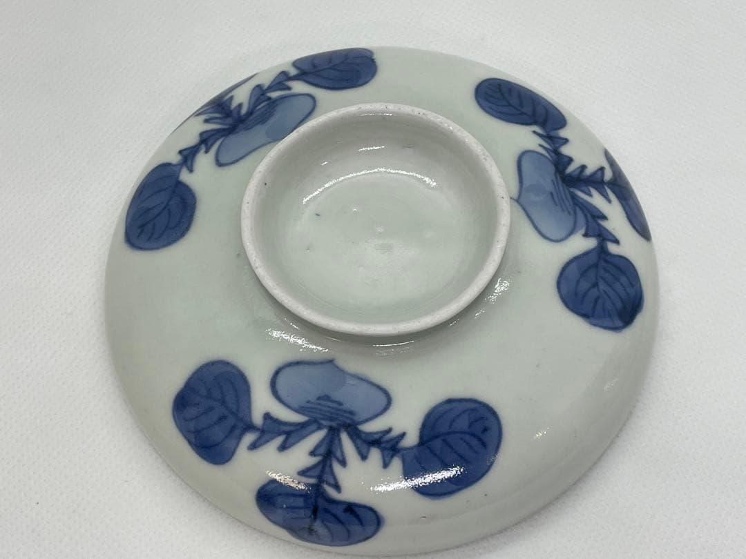 【和食器】古伊万里　蕪染付蓋茶碗　飯茶碗