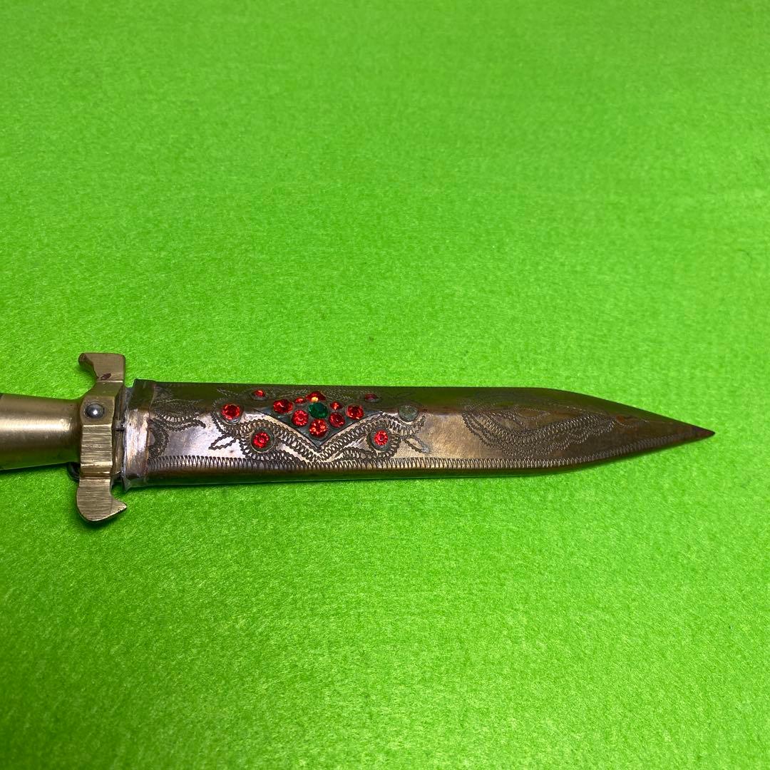 中央アジア ウズベキスタン サバイバルナイフ　ウイグルナイフ　腰刀　装飾　工芸品